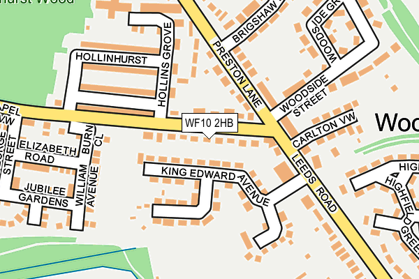 WF10 2HB map - OS OpenMap – Local (Ordnance Survey)