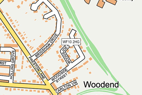 WF10 2HG map - OS OpenMap – Local (Ordnance Survey)