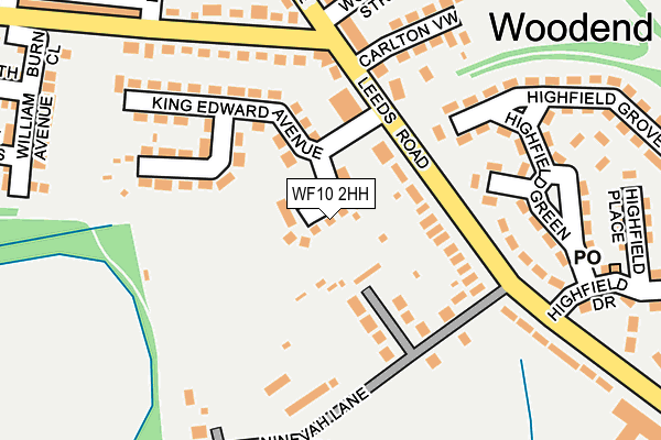 WF10 2HH map - OS OpenMap – Local (Ordnance Survey)