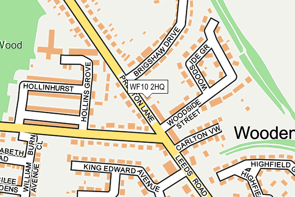 WF10 2HQ map - OS OpenMap – Local (Ordnance Survey)