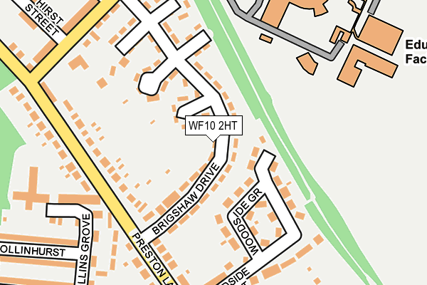 WF10 2HT map - OS OpenMap – Local (Ordnance Survey)