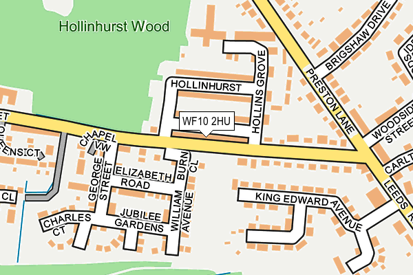 WF10 2HU map - OS OpenMap – Local (Ordnance Survey)