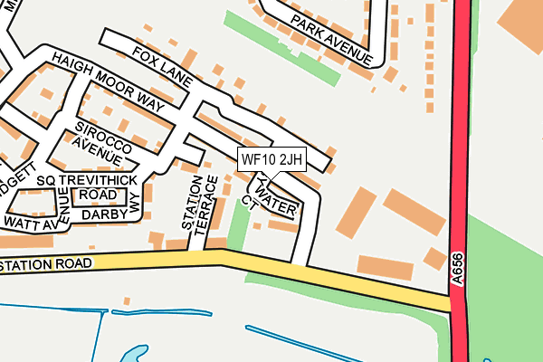 WF10 2JH map - OS OpenMap – Local (Ordnance Survey)