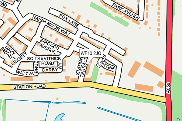 WF10 2JQ map - OS OpenMap – Local (Ordnance Survey)