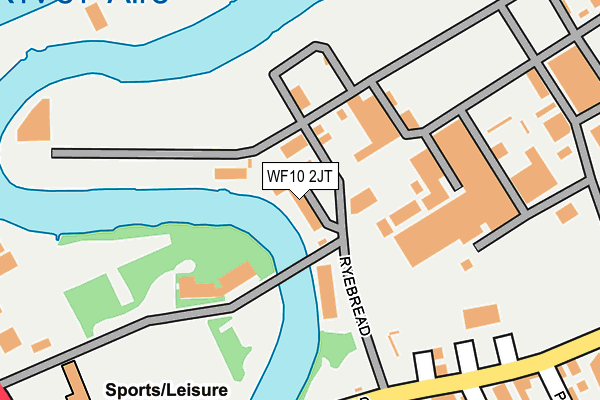 WF10 2JT map - OS OpenMap – Local (Ordnance Survey)
