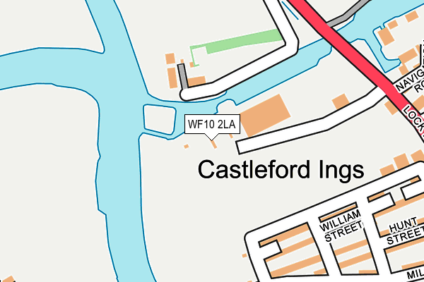 WF10 2LA map - OS OpenMap – Local (Ordnance Survey)