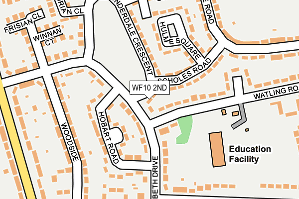 WF10 2ND map - OS OpenMap – Local (Ordnance Survey)