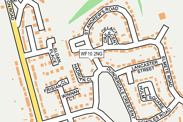 WF10 2NG map - OS OpenMap – Local (Ordnance Survey)