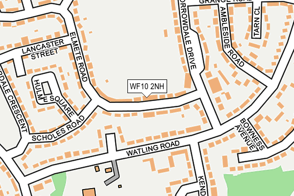 WF10 2NH map - OS OpenMap – Local (Ordnance Survey)