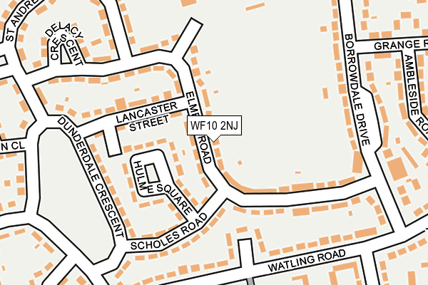 WF10 2NJ map - OS OpenMap – Local (Ordnance Survey)
