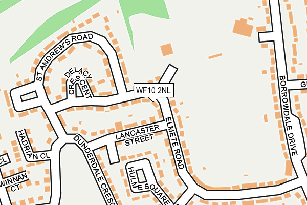 WF10 2NL map - OS OpenMap – Local (Ordnance Survey)