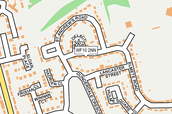 WF10 2NN map - OS OpenMap – Local (Ordnance Survey)