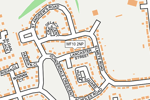 WF10 2NP map - OS OpenMap – Local (Ordnance Survey)