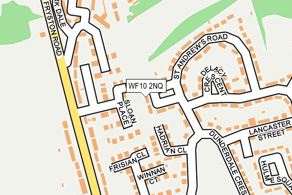 WF10 2NQ map - OS OpenMap – Local (Ordnance Survey)