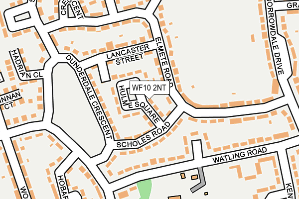 WF10 2NT map - OS OpenMap – Local (Ordnance Survey)