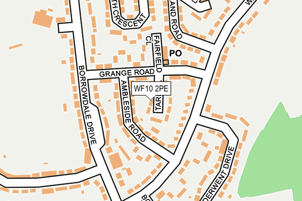 WF10 2PE map - OS OpenMap – Local (Ordnance Survey)
