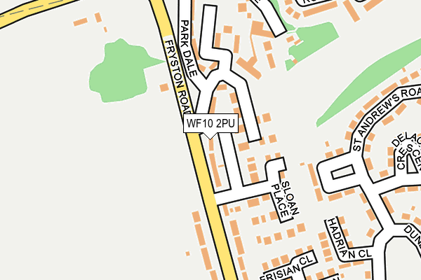 WF10 2PU map - OS OpenMap – Local (Ordnance Survey)
