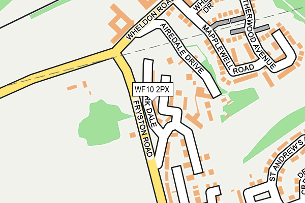 WF10 2PX map - OS OpenMap – Local (Ordnance Survey)
