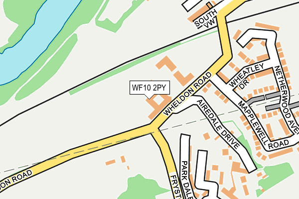 WF10 2PY map - OS OpenMap – Local (Ordnance Survey)