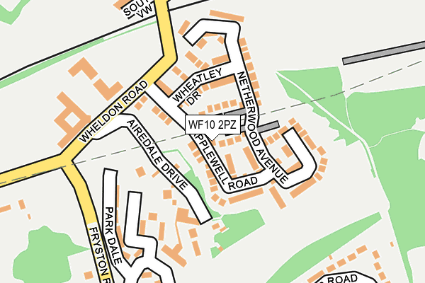 WF10 2PZ map - OS OpenMap – Local (Ordnance Survey)