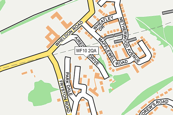 WF10 2QA map - OS OpenMap – Local (Ordnance Survey)