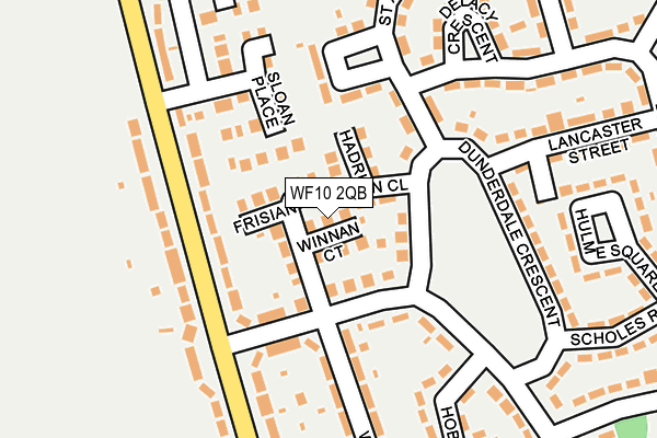 WF10 2QB map - OS OpenMap – Local (Ordnance Survey)