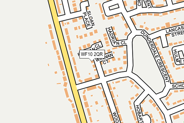 WF10 2QR map - OS OpenMap – Local (Ordnance Survey)