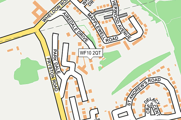 WF10 2QT map - OS OpenMap – Local (Ordnance Survey)