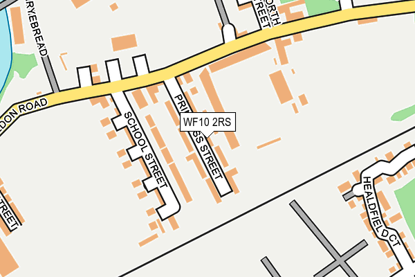 WF10 2RS map - OS OpenMap – Local (Ordnance Survey)