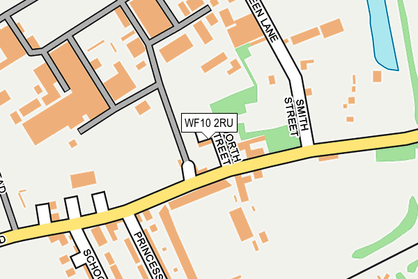 WF10 2RU map - OS OpenMap – Local (Ordnance Survey)