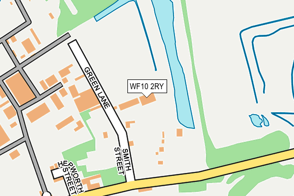 WF10 2RY map - OS OpenMap – Local (Ordnance Survey)