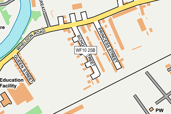 WF10 2SB map - OS OpenMap – Local (Ordnance Survey)