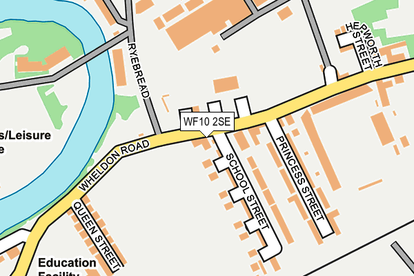 WF10 2SE map - OS OpenMap – Local (Ordnance Survey)