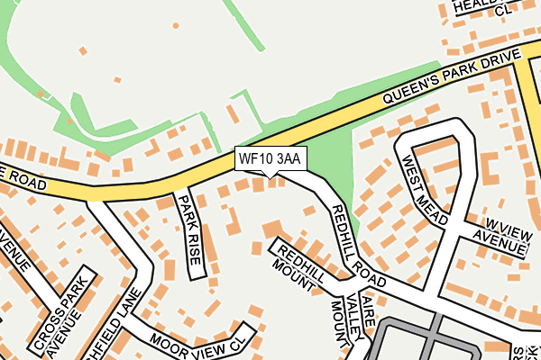 WF10 3AA map - OS OpenMap – Local (Ordnance Survey)