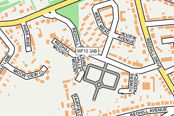 WF10 3AB map - OS OpenMap – Local (Ordnance Survey)