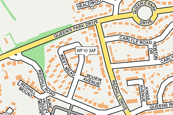 WF10 3AF map - OS OpenMap – Local (Ordnance Survey)
