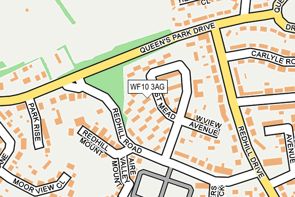 WF10 3AG map - OS OpenMap – Local (Ordnance Survey)