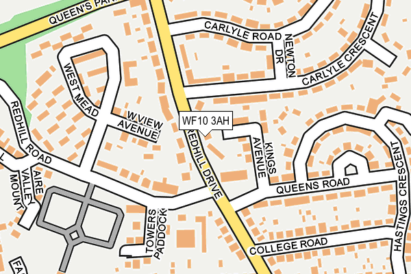 WF10 3AH map - OS OpenMap – Local (Ordnance Survey)