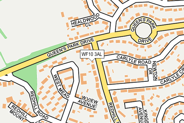 WF10 3AL map - OS OpenMap – Local (Ordnance Survey)