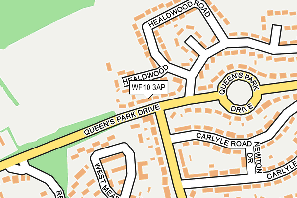 WF10 3AP map - OS OpenMap – Local (Ordnance Survey)