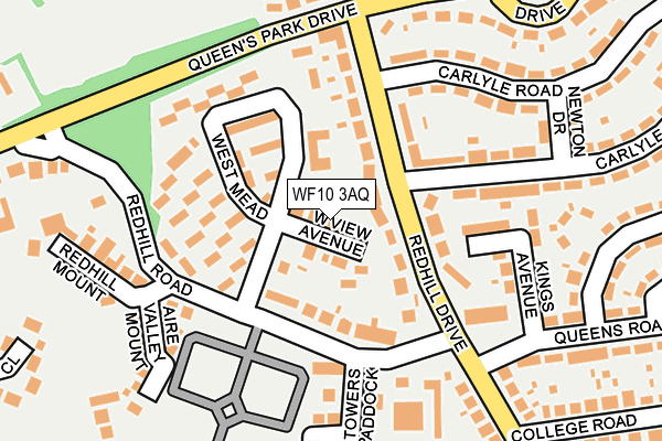 WF10 3AQ map - OS OpenMap – Local (Ordnance Survey)