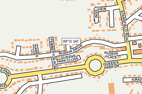 WF10 3AT map - OS OpenMap – Local (Ordnance Survey)