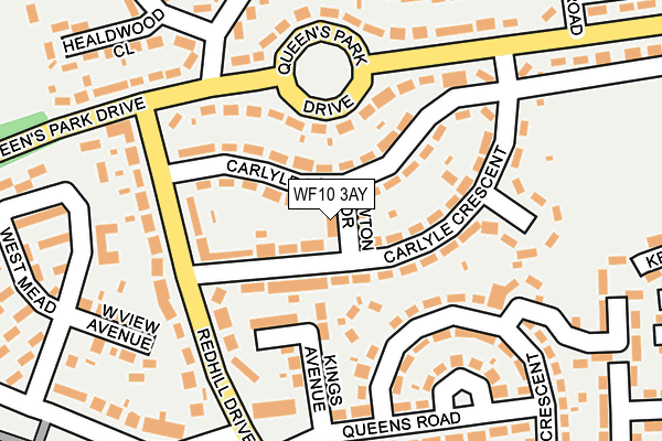 WF10 3AY map - OS OpenMap – Local (Ordnance Survey)