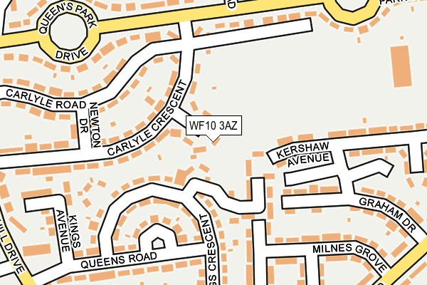 WF10 3AZ map - OS OpenMap – Local (Ordnance Survey)