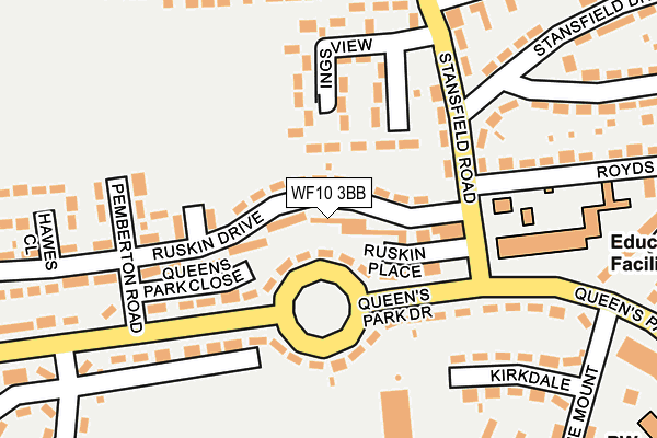 WF10 3BB map - OS OpenMap – Local (Ordnance Survey)