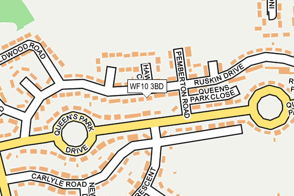 WF10 3BD map - OS OpenMap – Local (Ordnance Survey)