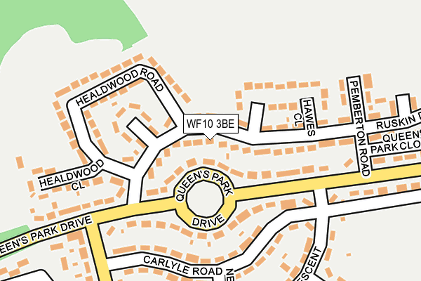WF10 3BE map - OS OpenMap – Local (Ordnance Survey)