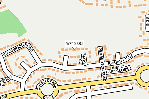 WF10 3BJ map - OS OpenMap – Local (Ordnance Survey)