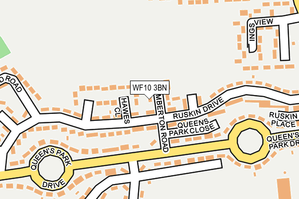 WF10 3BN map - OS OpenMap – Local (Ordnance Survey)