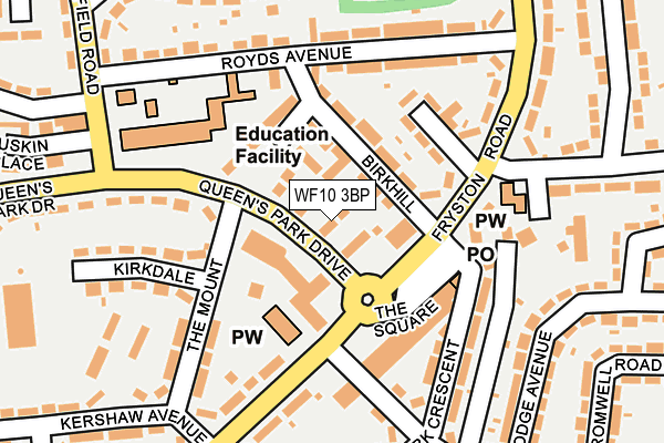 WF10 3BP map - OS OpenMap – Local (Ordnance Survey)